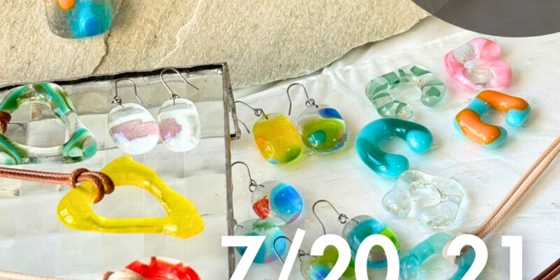 【ポップアップストア】日替わり出店者さまご紹介／ガラスアクセサリー「Doppo」7月20日（土）〜21日（日）