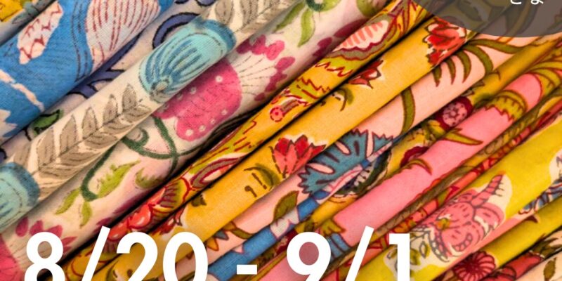 【ポップアップストア】日替わり出店者さまご紹介／「世界の布 rn.world fabrics」8月20日（火）〜9月1日（日）