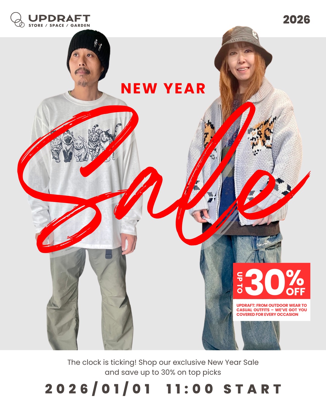 【福袋＆セール】2026年1月1日よりSTART!! 毎年大好評の「じゃんけん大会」も3年連続開催決定!! 楽しい＆お得になるイベント満載♫